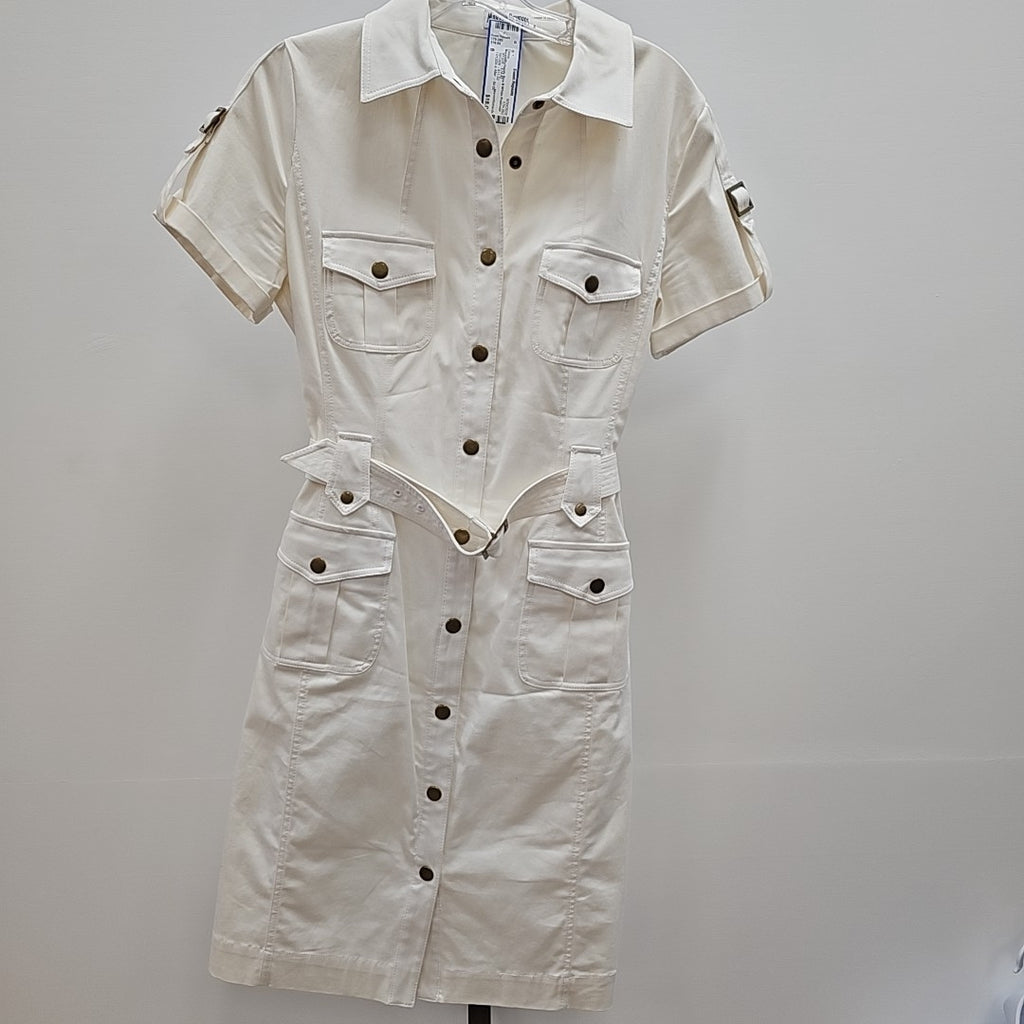 MarvinRichards Size 8 White Preloved Dress