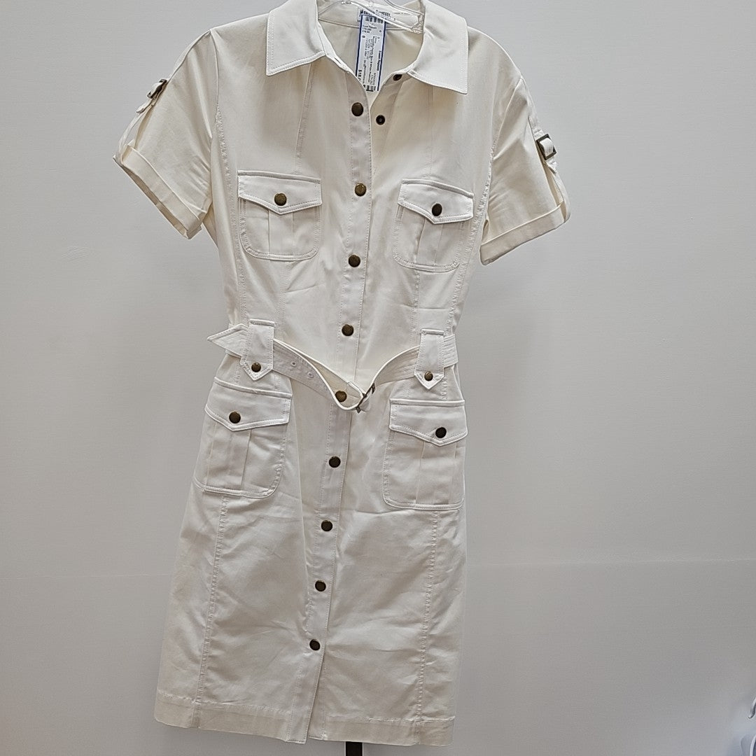 MarvinRichards Size 8 White Preloved Dress