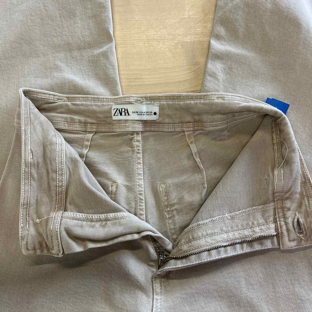 zara Size 4 Tan Preloved Pants