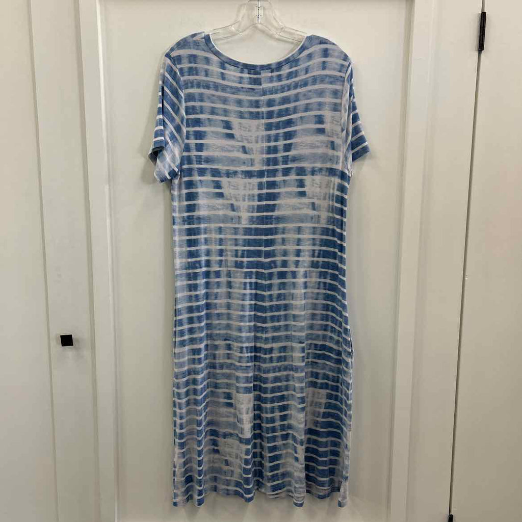 Liz Claiborne Size XL Blue/White Preloved Dress