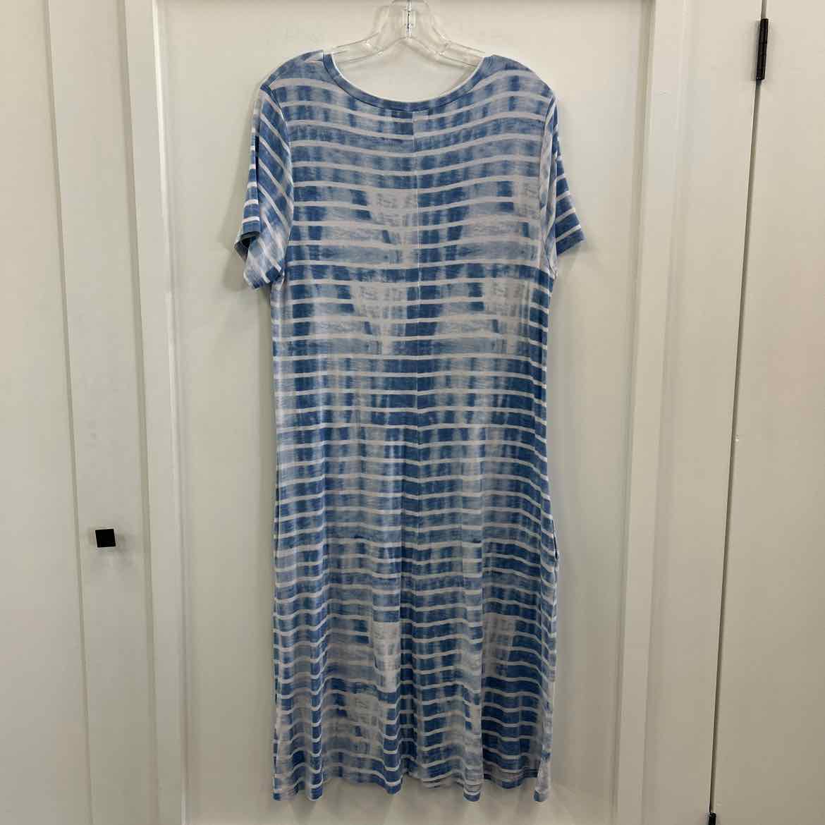 Liz Claiborne Size XL Blue/White Preloved Dress