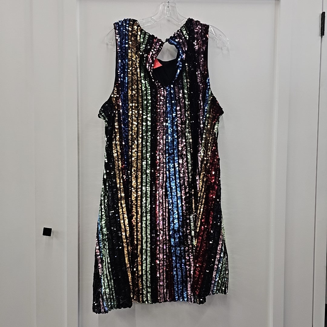 Torrid Size 3X Rainbow Sequined Preloved Dress