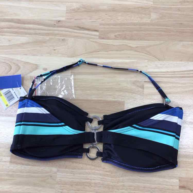 Michael Kors Size L Bandeau Ring Bikini Top
