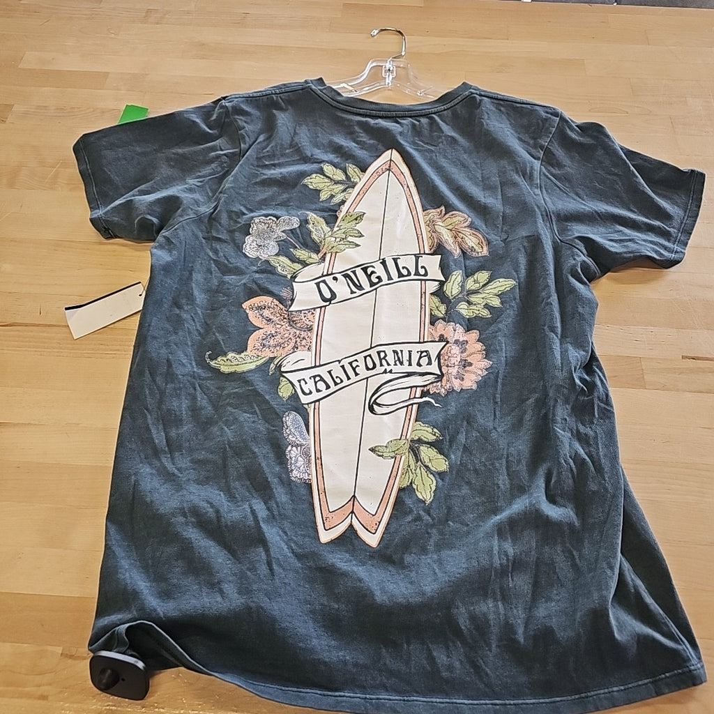 O'Neill Juniors' Peaceful Moment California Graphic T-Shirt - Slate