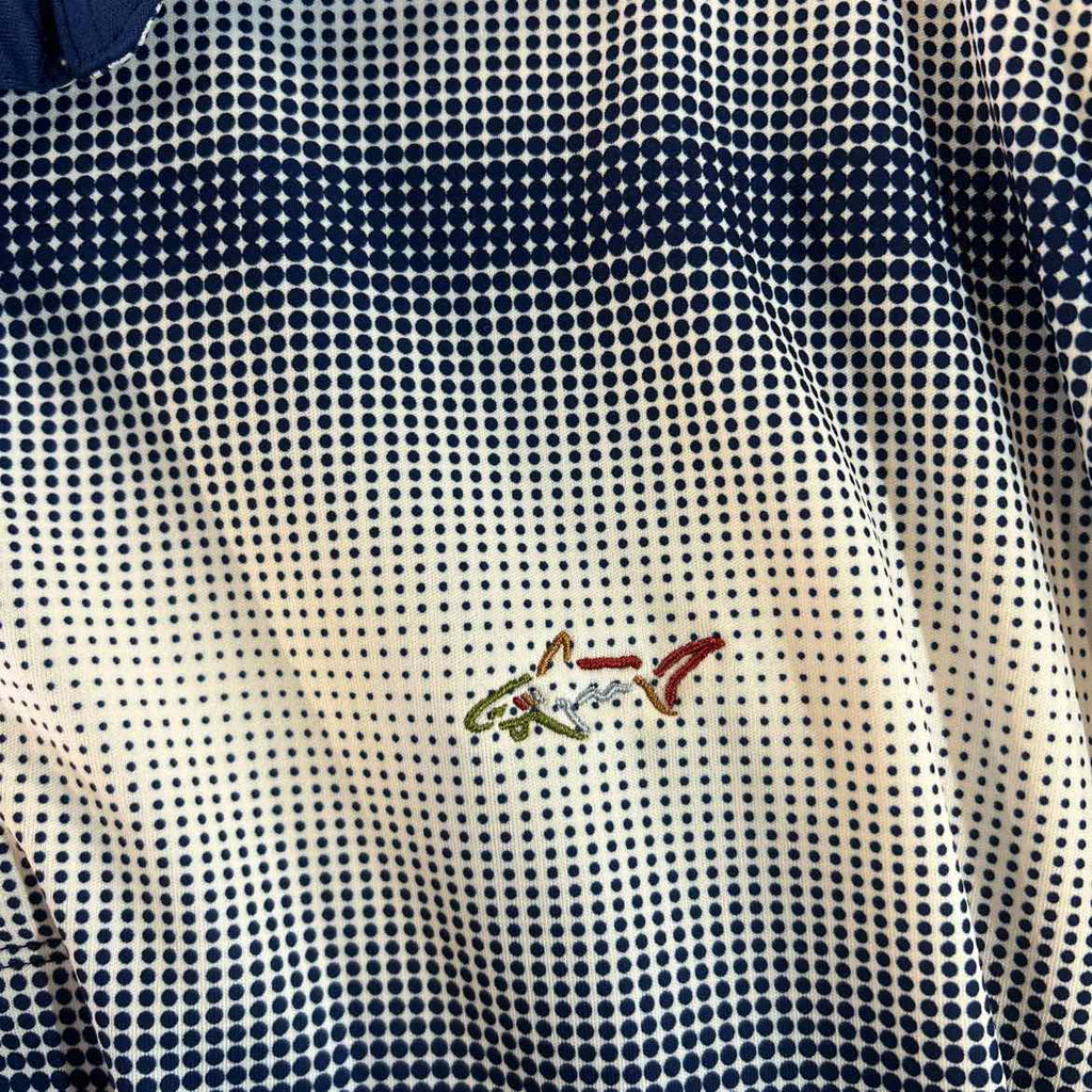 Greg Norman Size XL Blue White Preloved MENS Polo