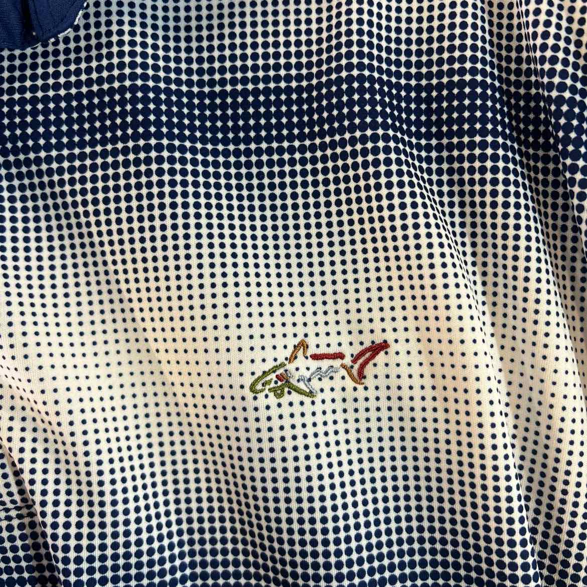 Greg Norman Size XL Blue White Preloved MENS Polo
