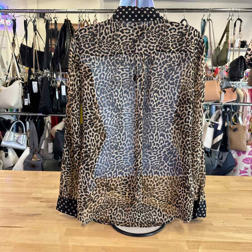 INC Size S Brown Blouse