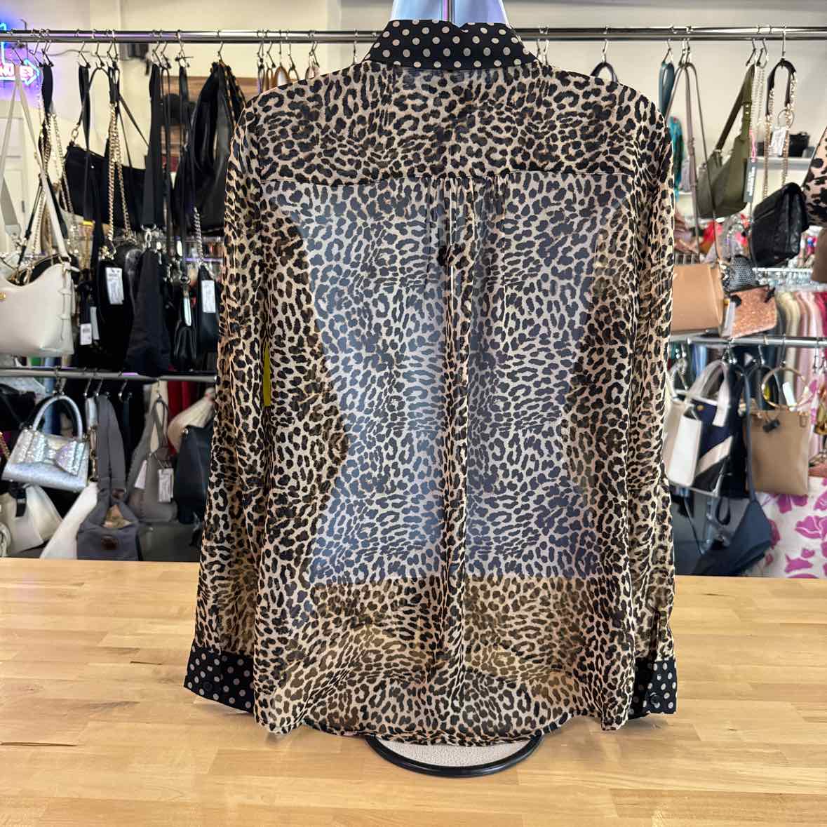 INC Size S Brown Blouse