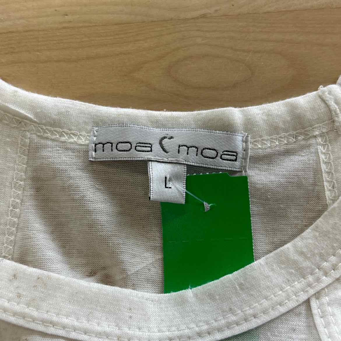 moa moa Size L White Preloved Tank