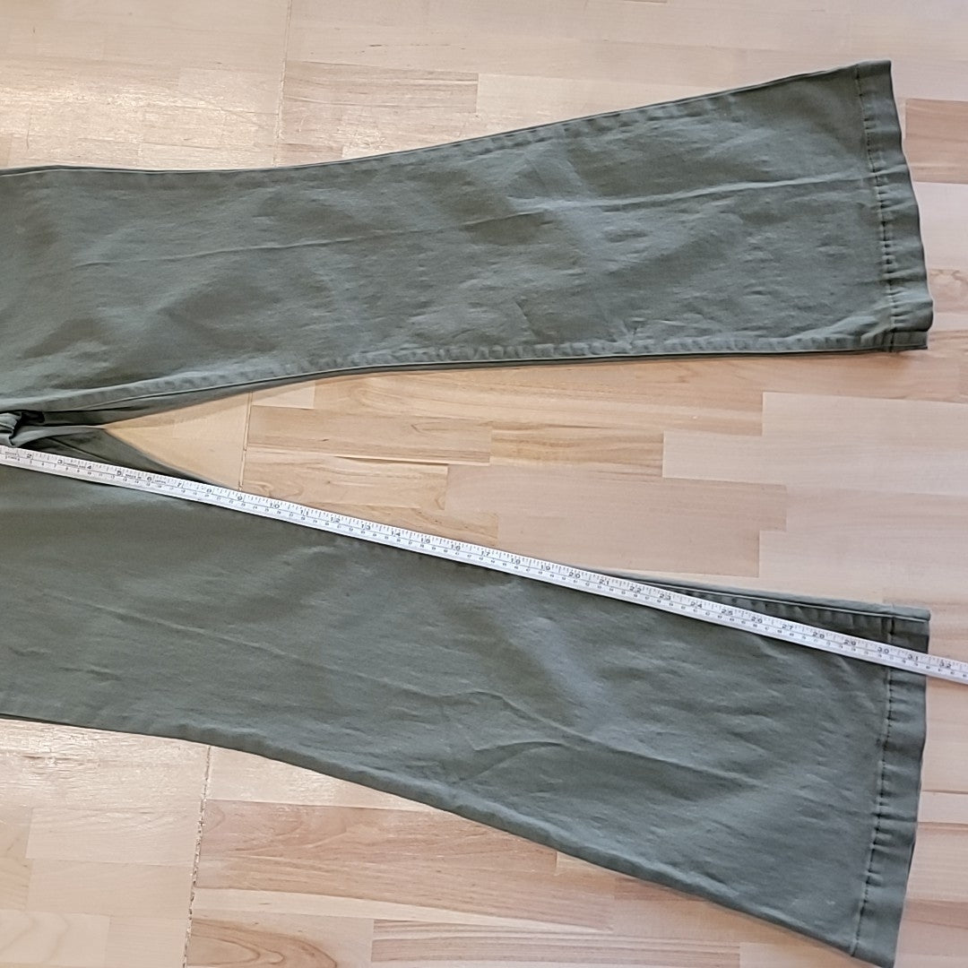 Rewash Size 5 Comfort Stretch High Rise Flare Green Jeans