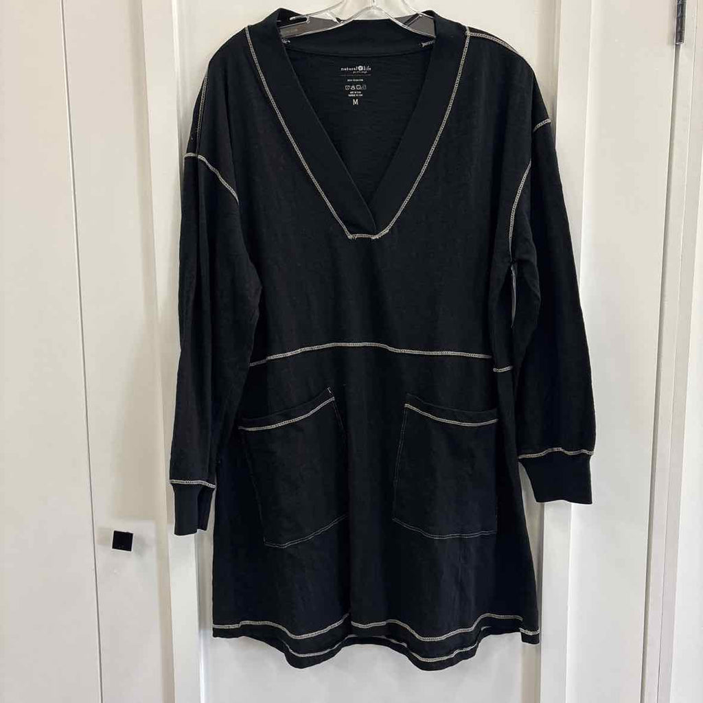 Natural Life Size M Black Dress