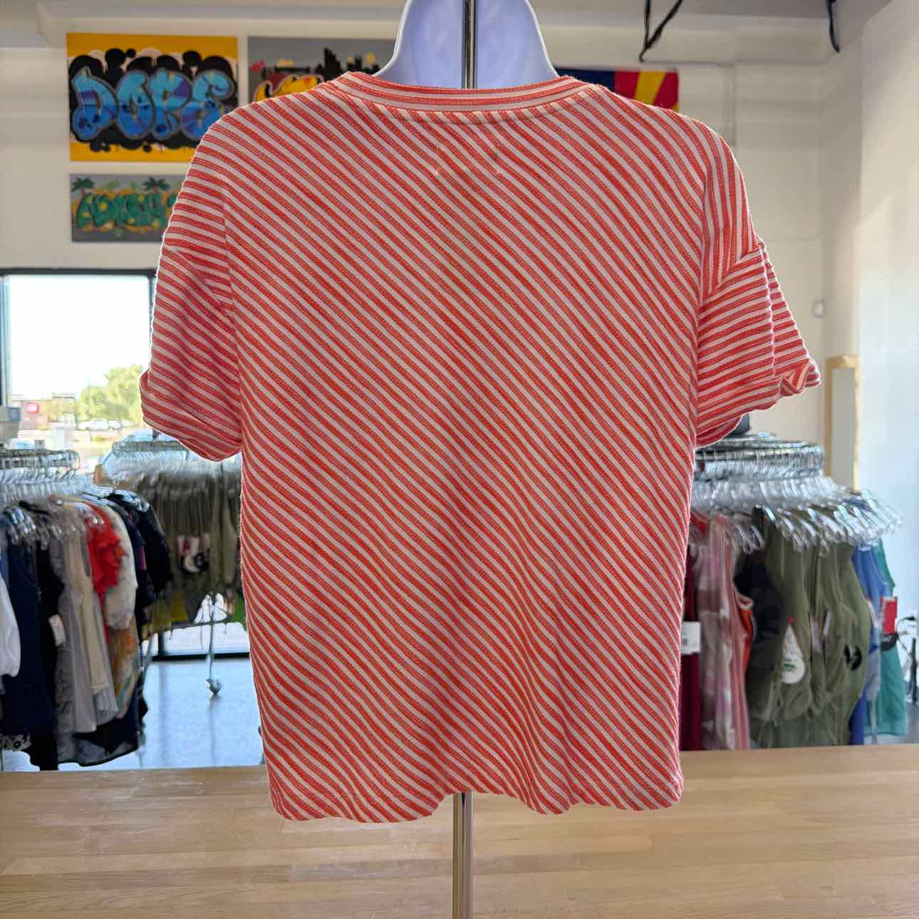 Lou & Grey Size XS Orange Preloved T-Shirt SS