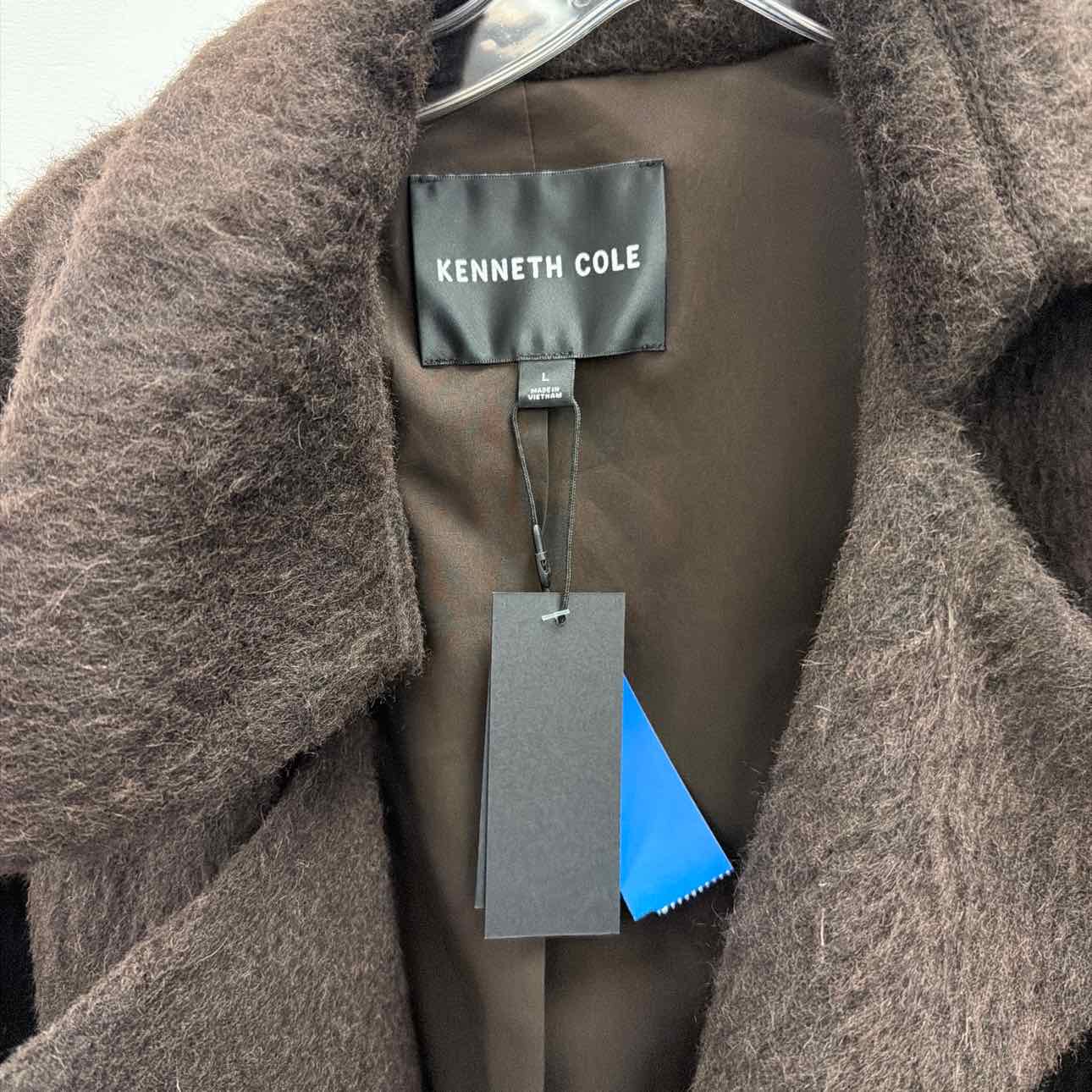 Kenneth Cole Size L Brown New Trenchcoat