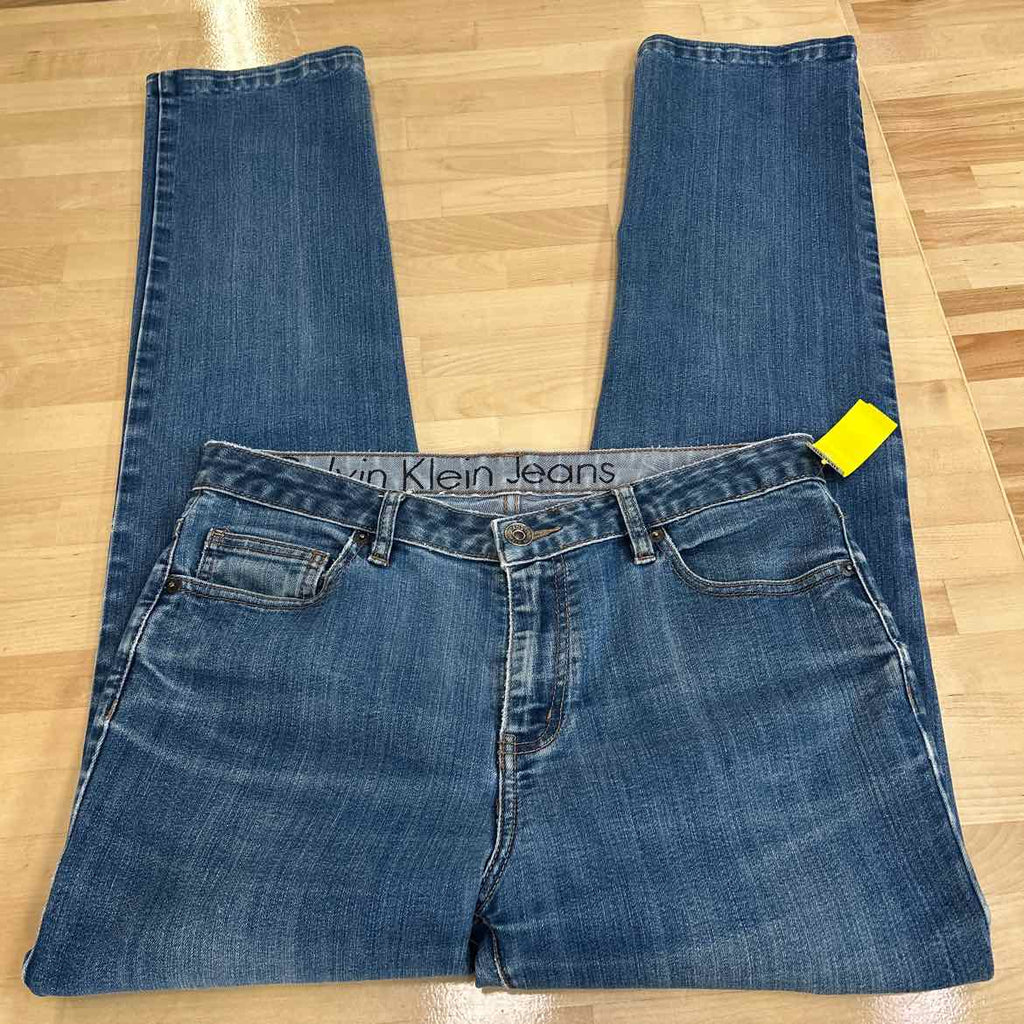 Calvin Klein Jeans Size 10 Blue Denim Preloved Jeans