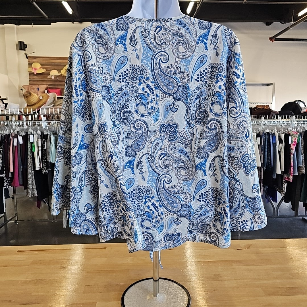 Vishow Size M Blue Blouse