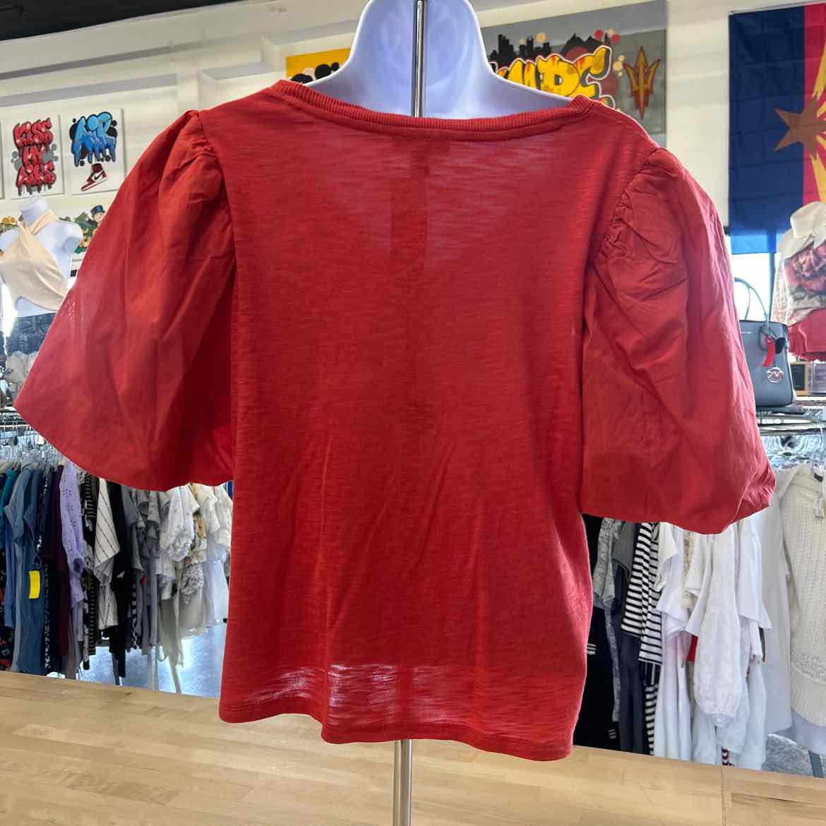 Express Size S Red Preloved Blouse SS
