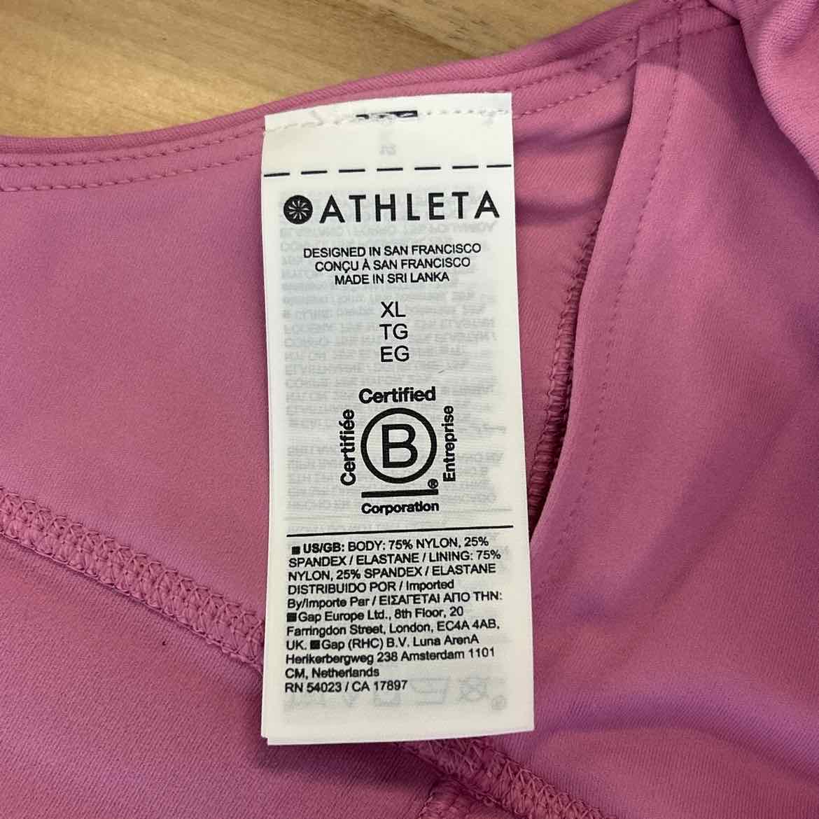 Athleta Size XL Pink Preloved Sports Bra