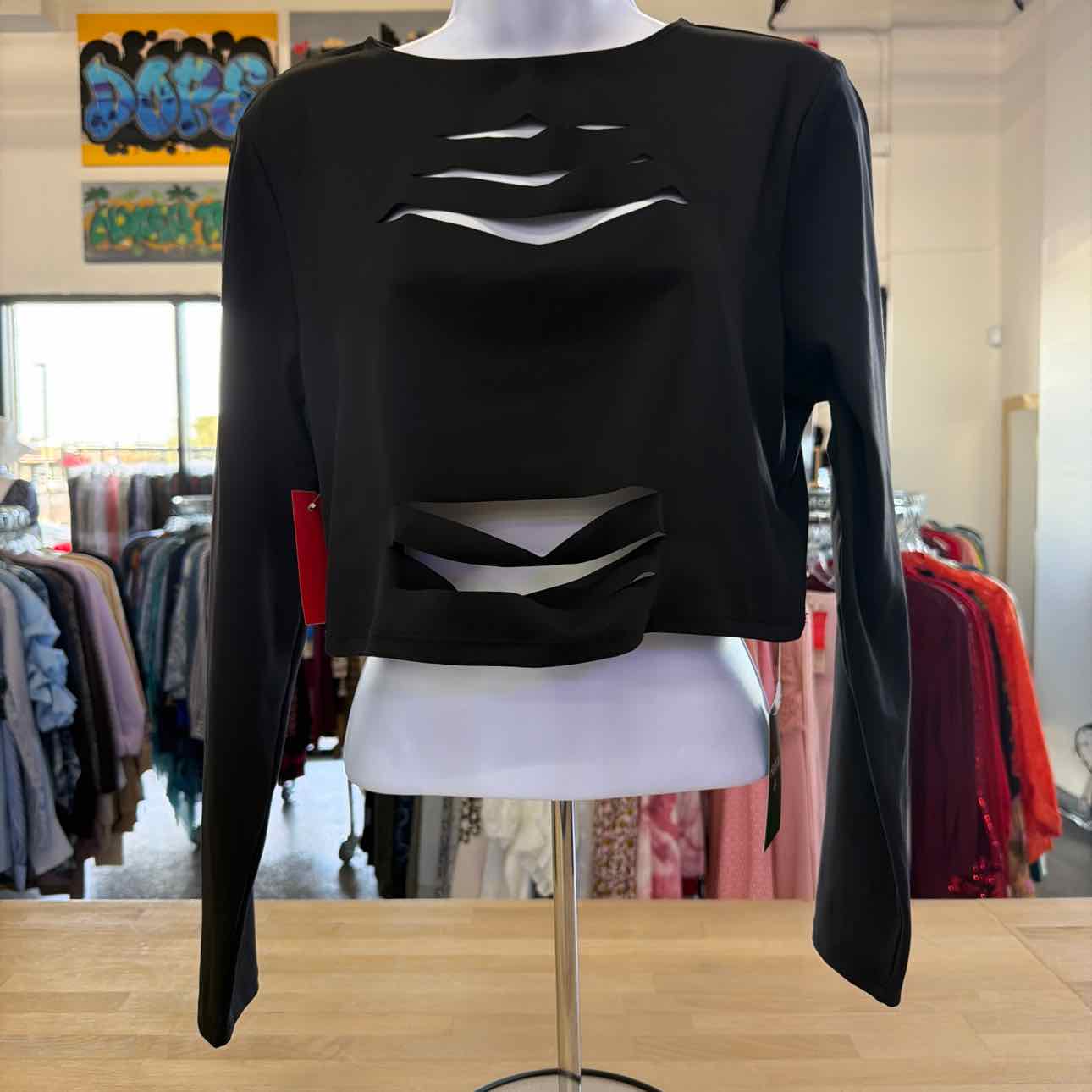 Halara Size XL Black Preloved Athletic Long Sleeve