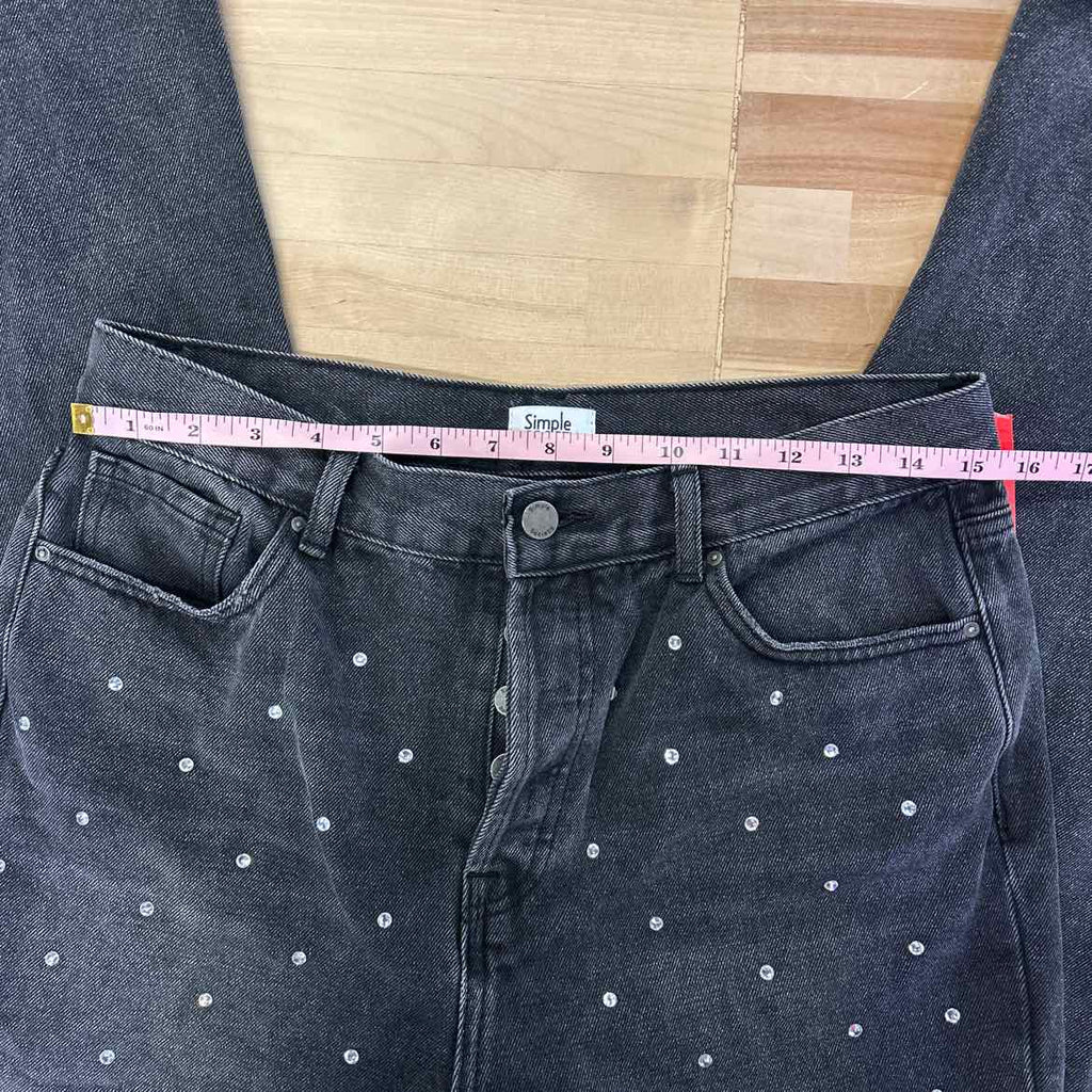 simplesociety Size 11 Black Preloved Jeans