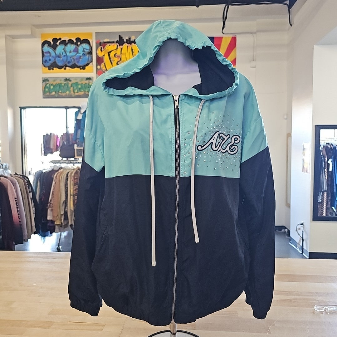 Rebel Athletic Size XS Black Blue Preloved Jacket