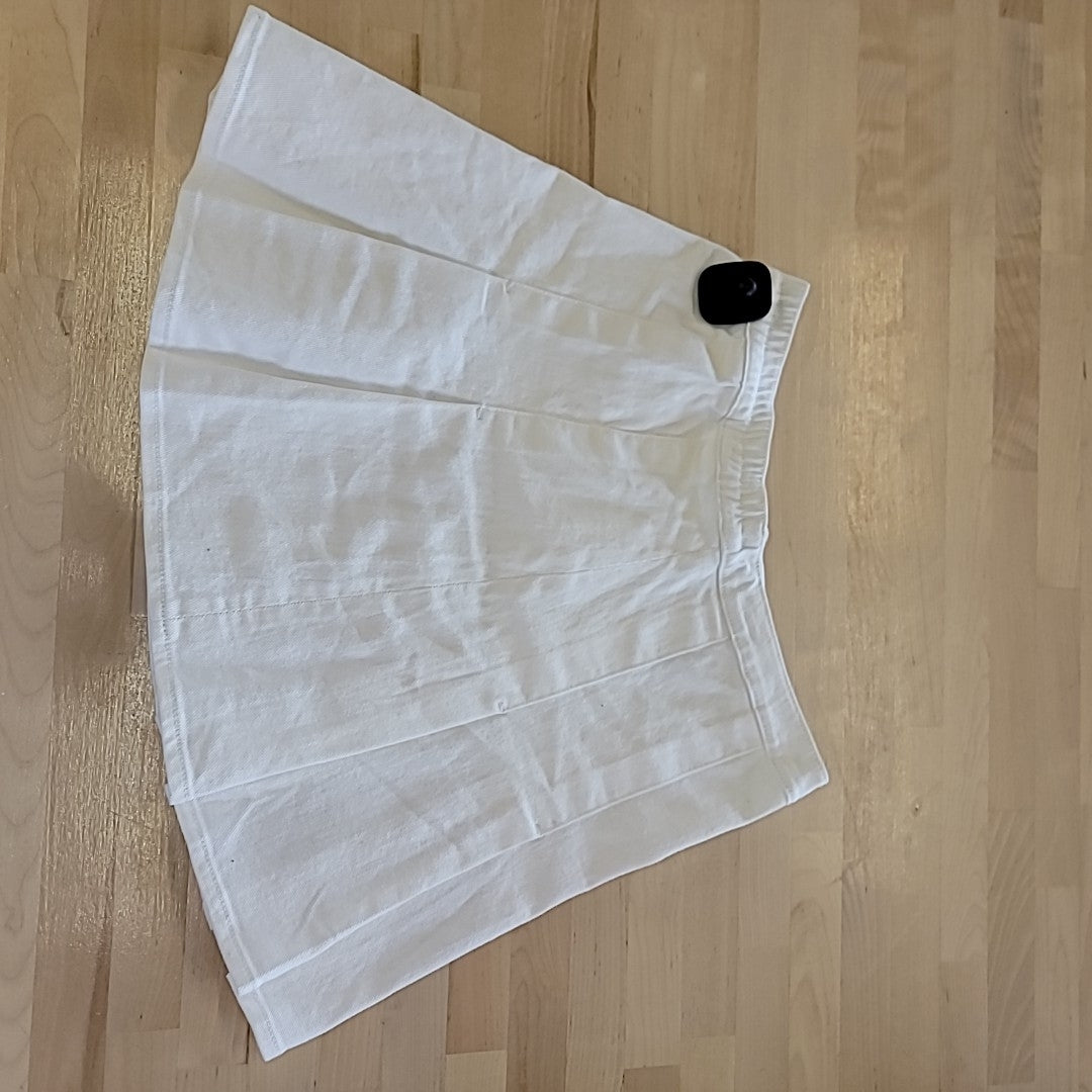 Volcom Size XS Coco Ho Pleated Mini Skirt - Star White