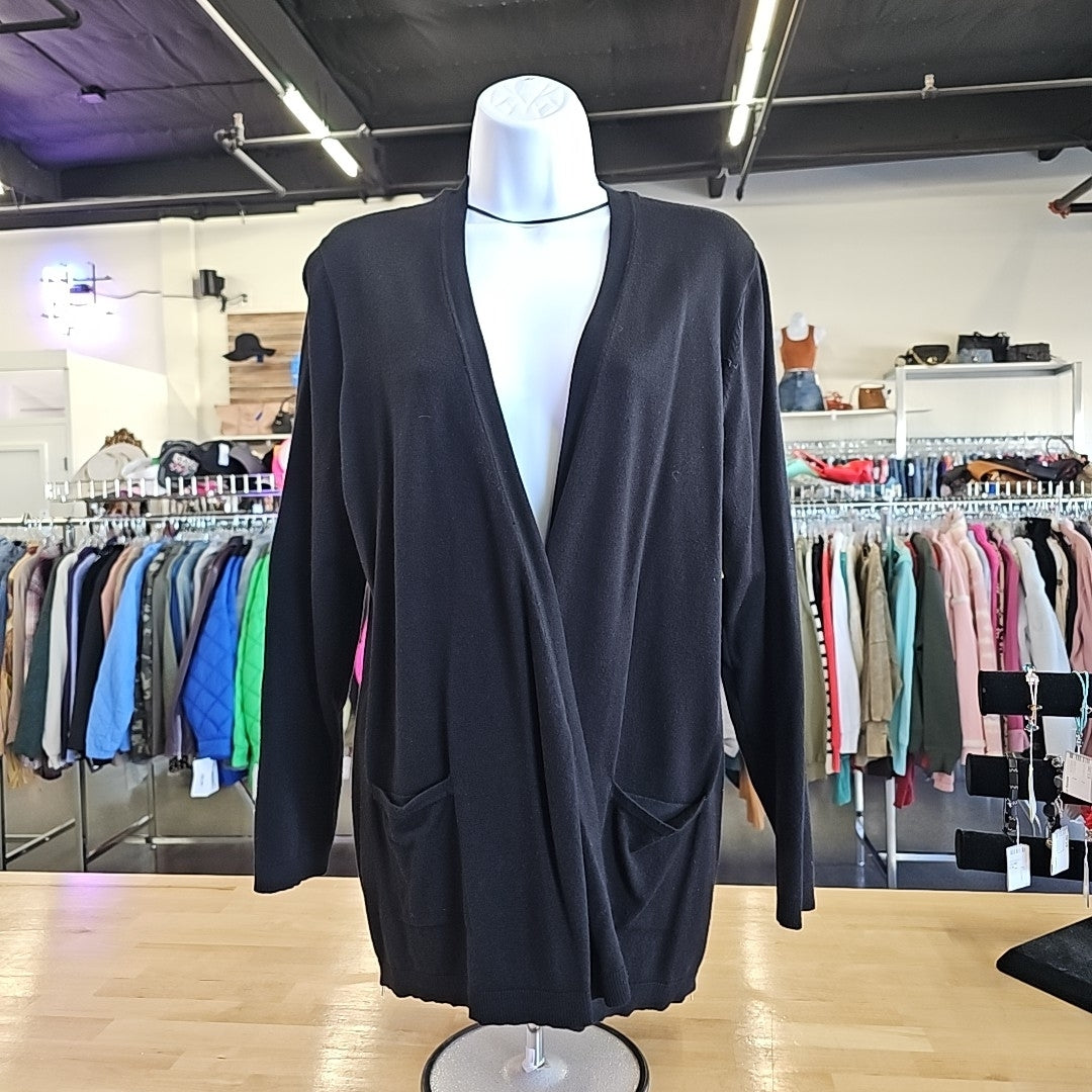 Alfani Size LP Black Cardigan