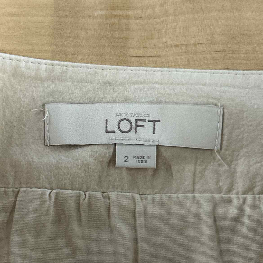 Loft Size M Tan Preloved Skirt