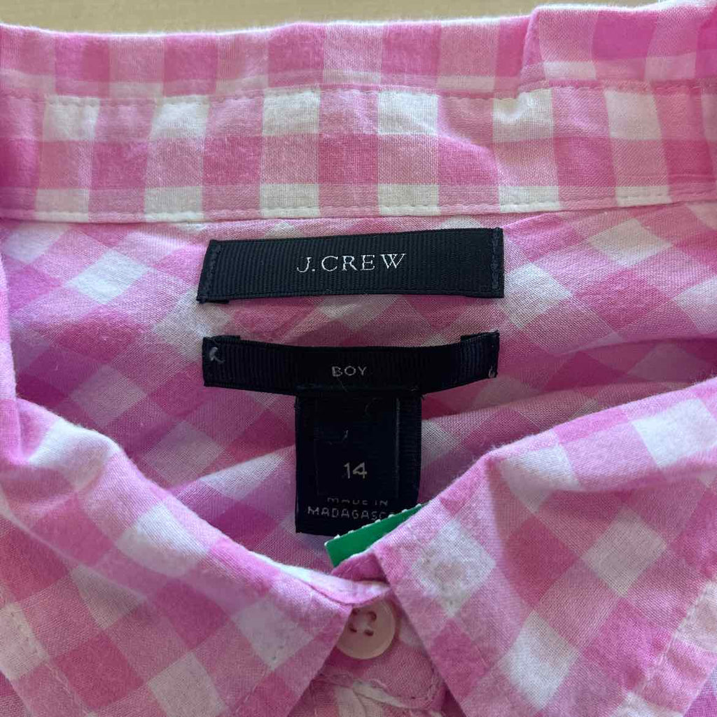 J Crew Size 14 Pink Preloved Button Down LS
