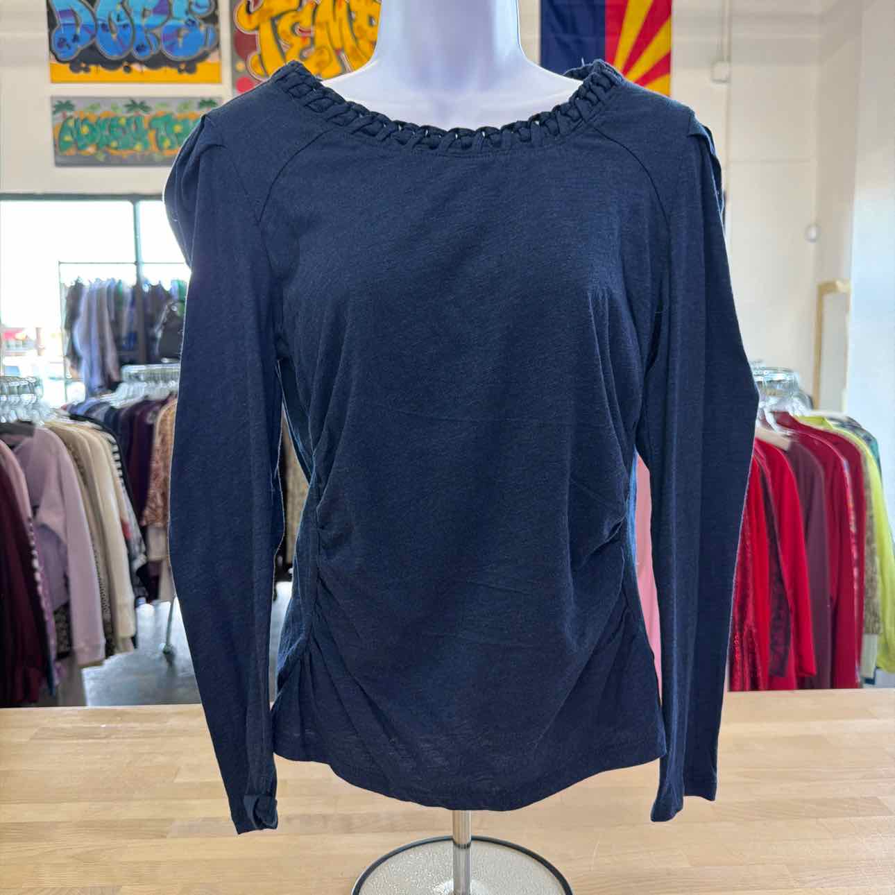 Democracy Size PL Navy Preloved Long Sleeve