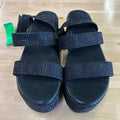 Azarayah Size 10 Black Rhinestone Preloved Sandals
