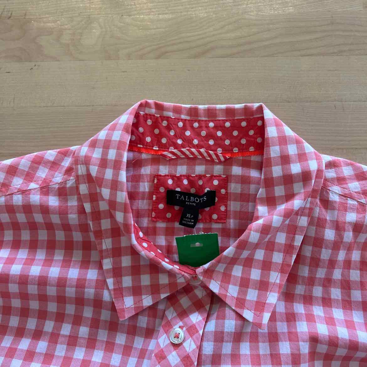 Talbots Size XLP Red Preloved Button Down LS