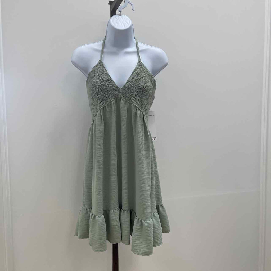Madden Girl Size XL Crochet Bodice Halter Empire Waist Dress