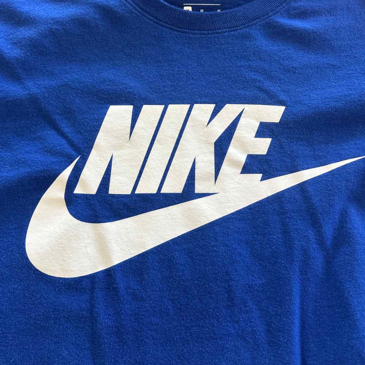 Nike Size M Blue Preloved MENS Long Sleeve Shirt