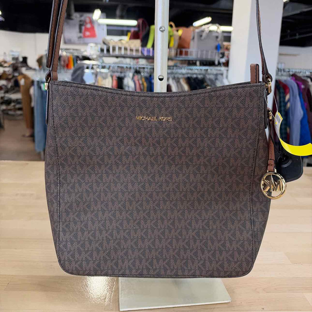 Michael Kors Brown Leather Crossbody