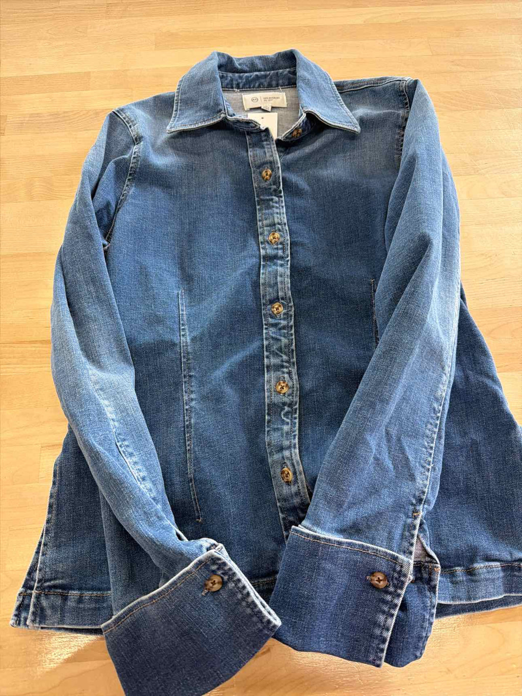 AG Size M Blue Denim Long Sleeve