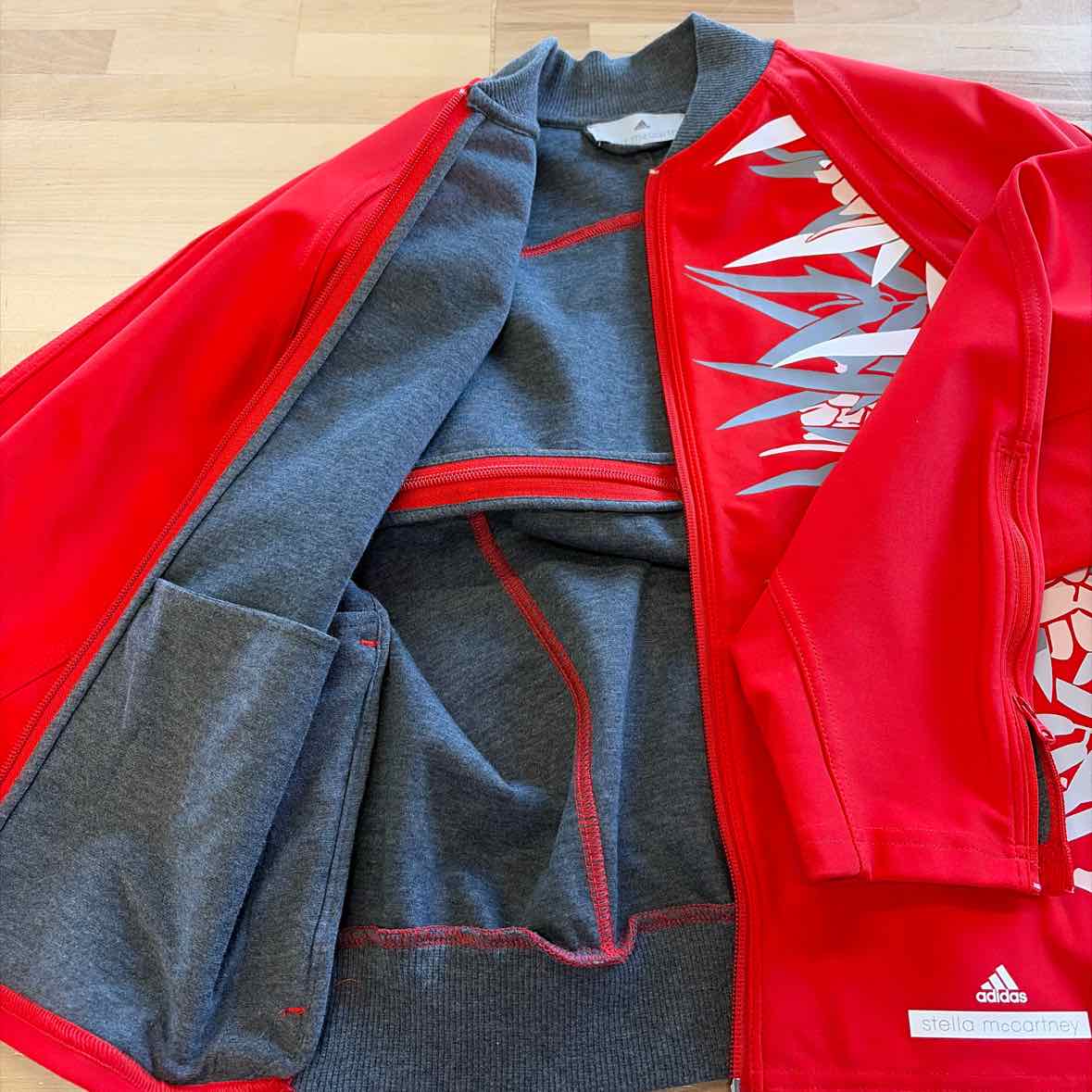 Adidas Size S Red Preloved Jacket