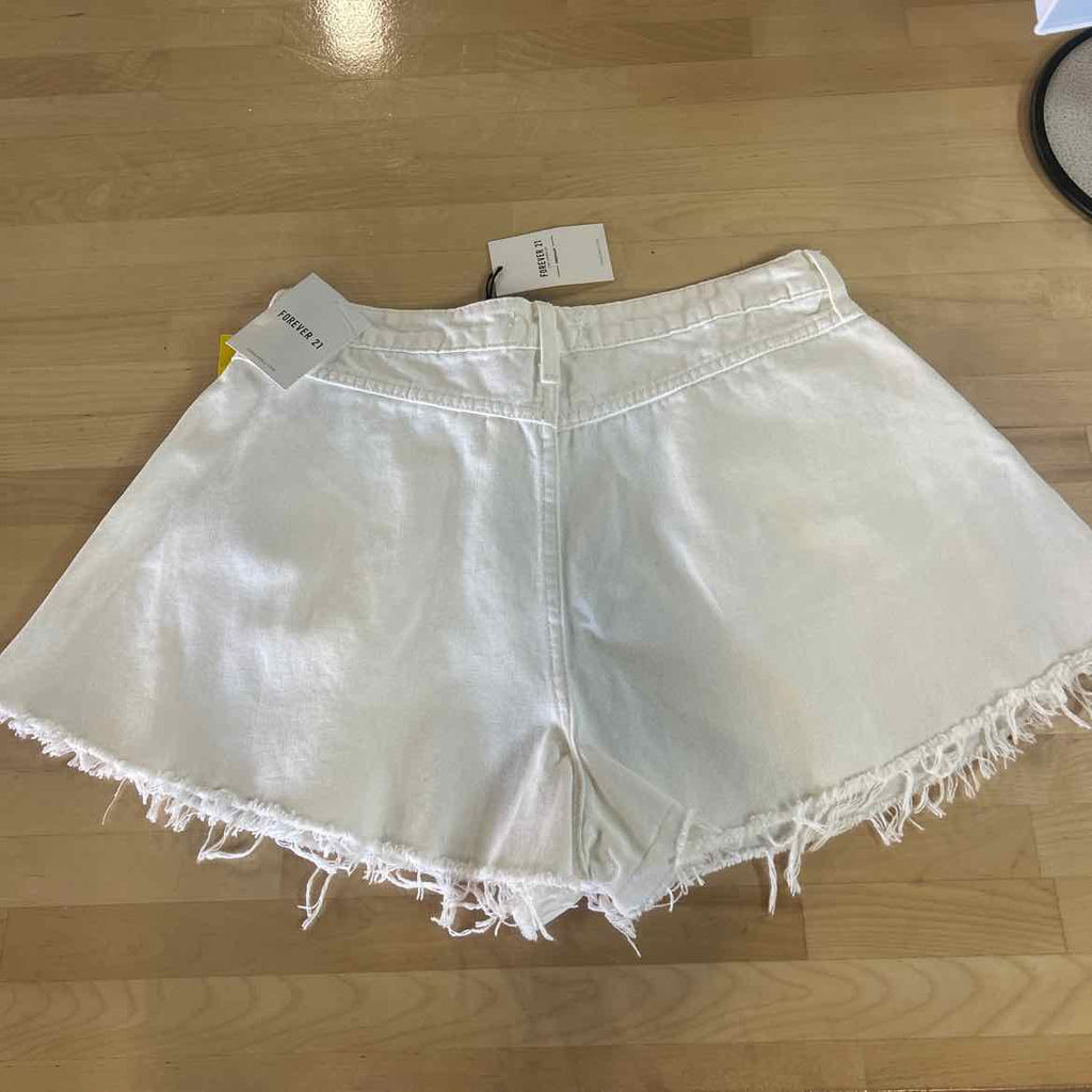 Forever 21 Women Size 29 White New Shorts
