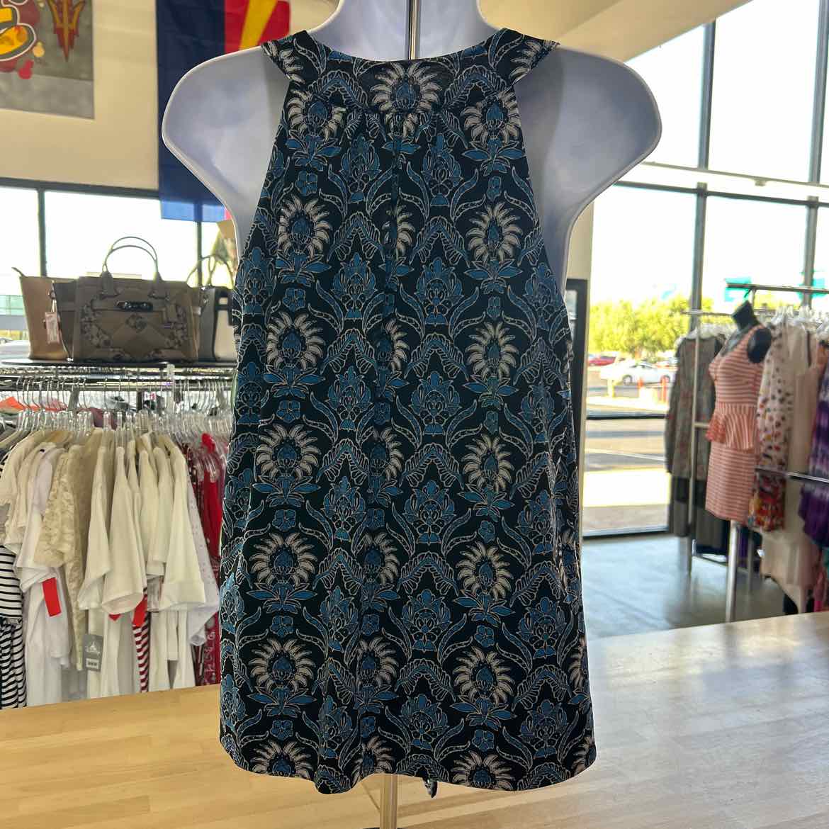 INC Size M Blue Preloved Tank