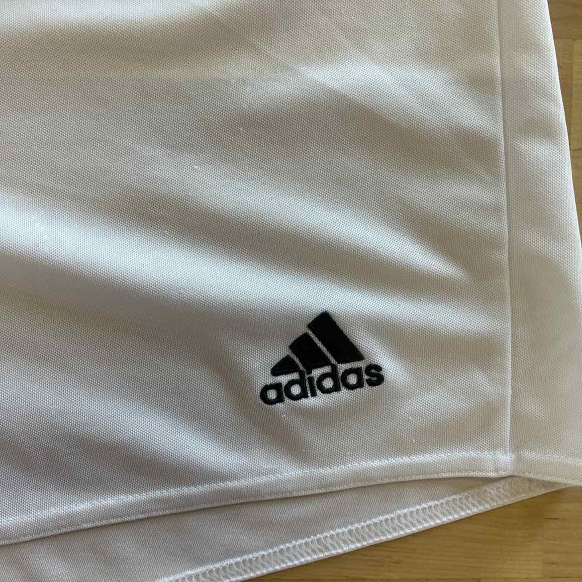 Adidas Size L White Used Athletic Shorts
