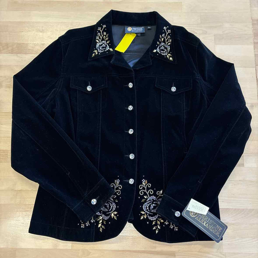 Christine Alexander Size XL Black Jacket