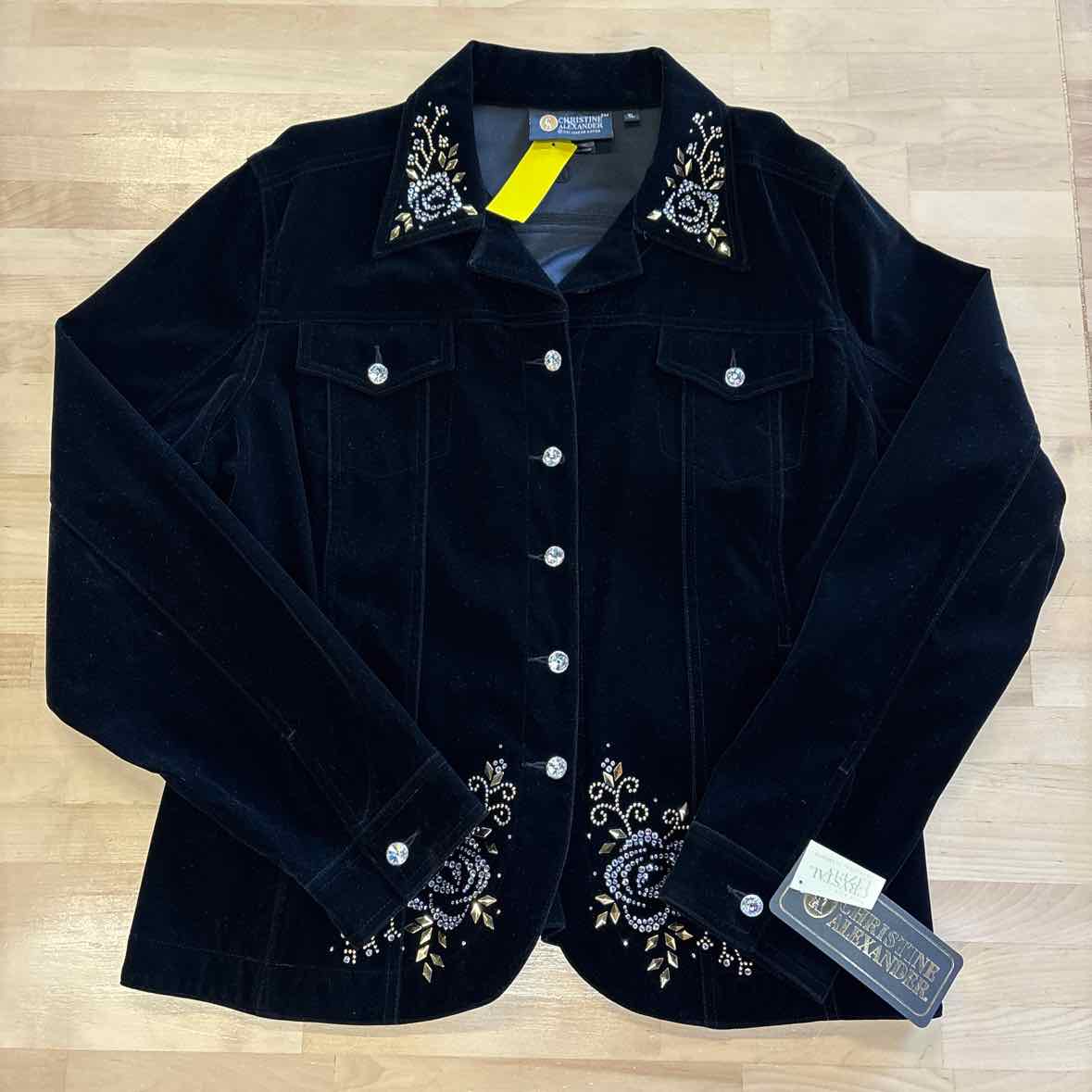Christine Alexander Size XL Black Jacket