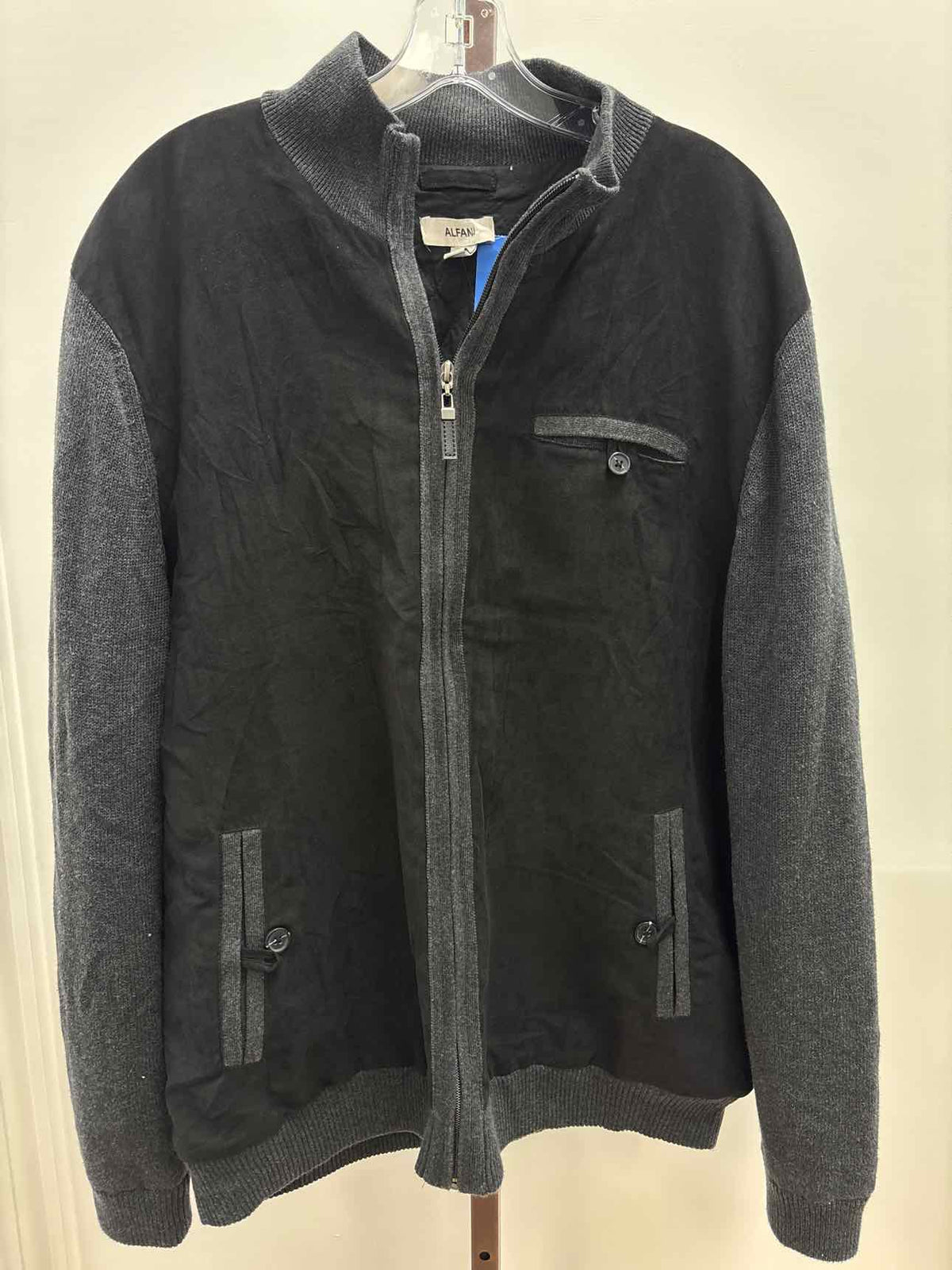 Alfani Size M Men's Regular-Fit Water-Resistant Full-Zip Bomber Jacket