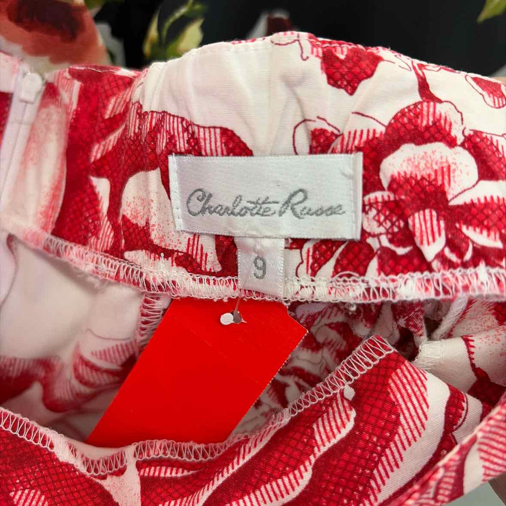 Charlotte Russe Size 9 Red White Preloved Dress