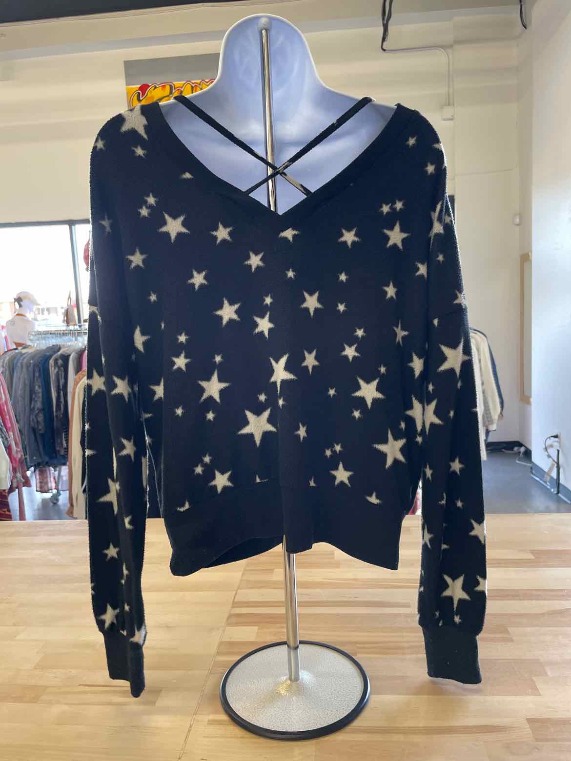 Derek Heart Size S Black Longsleeve