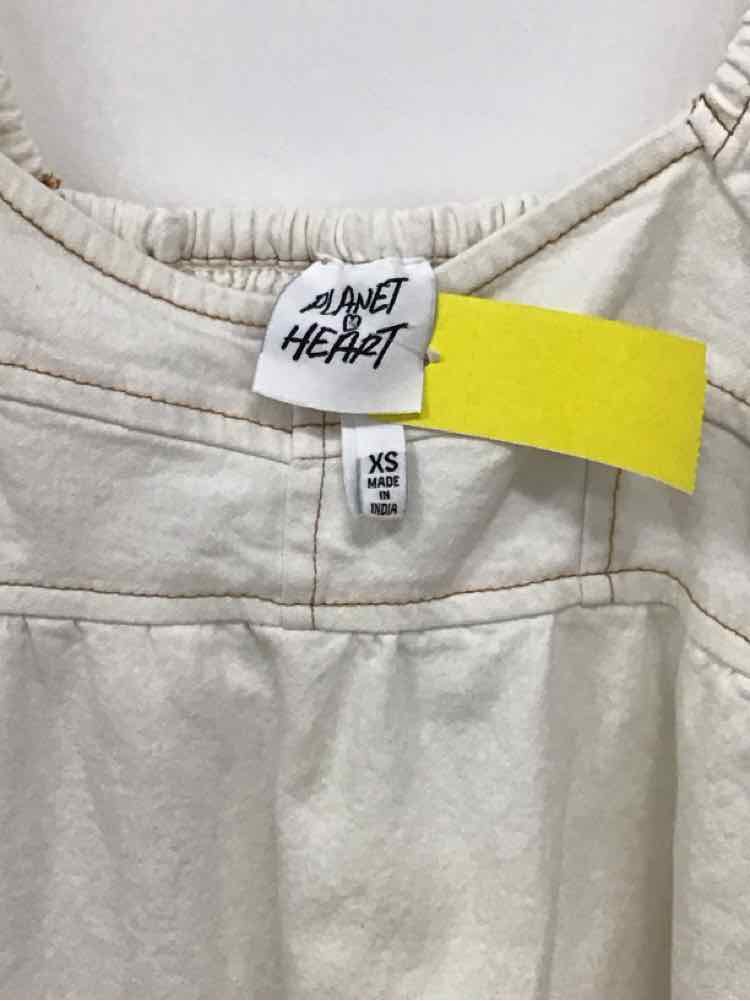 Planet Heart Size XS White Denim New Dress