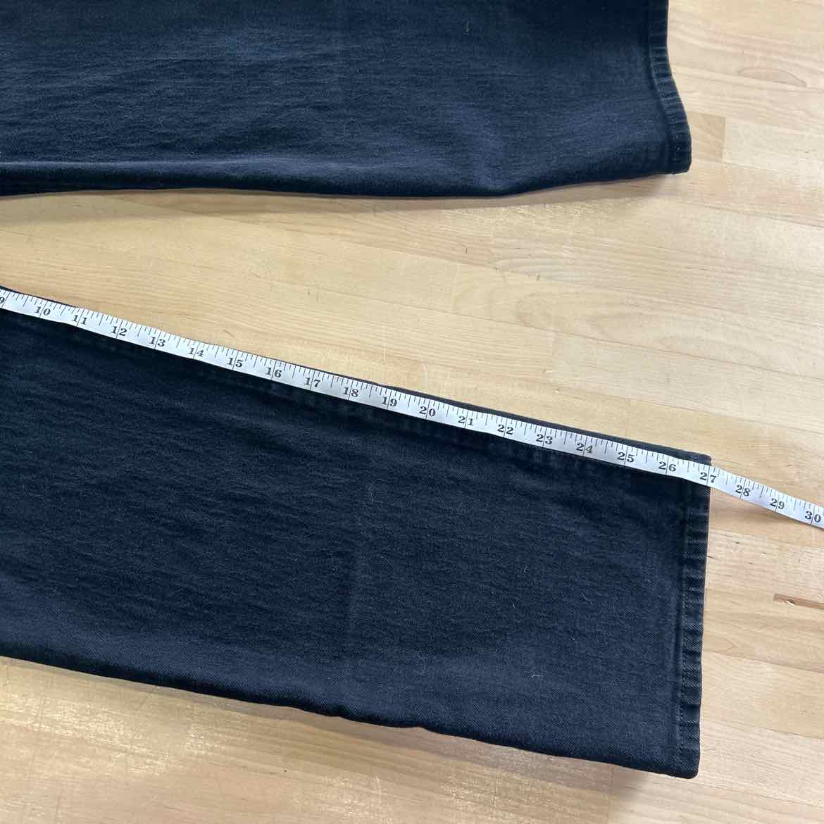 Levi's Size 24 Black Denim Preloved Jeans
