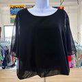 Kim & Cami Size M Black Preloved Blouse LS