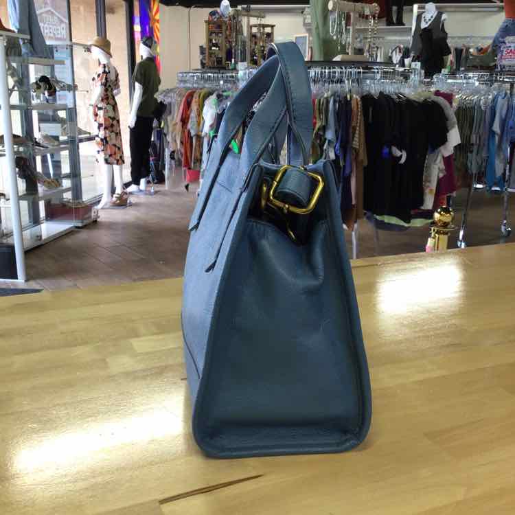Fossil Blue Leather Totes