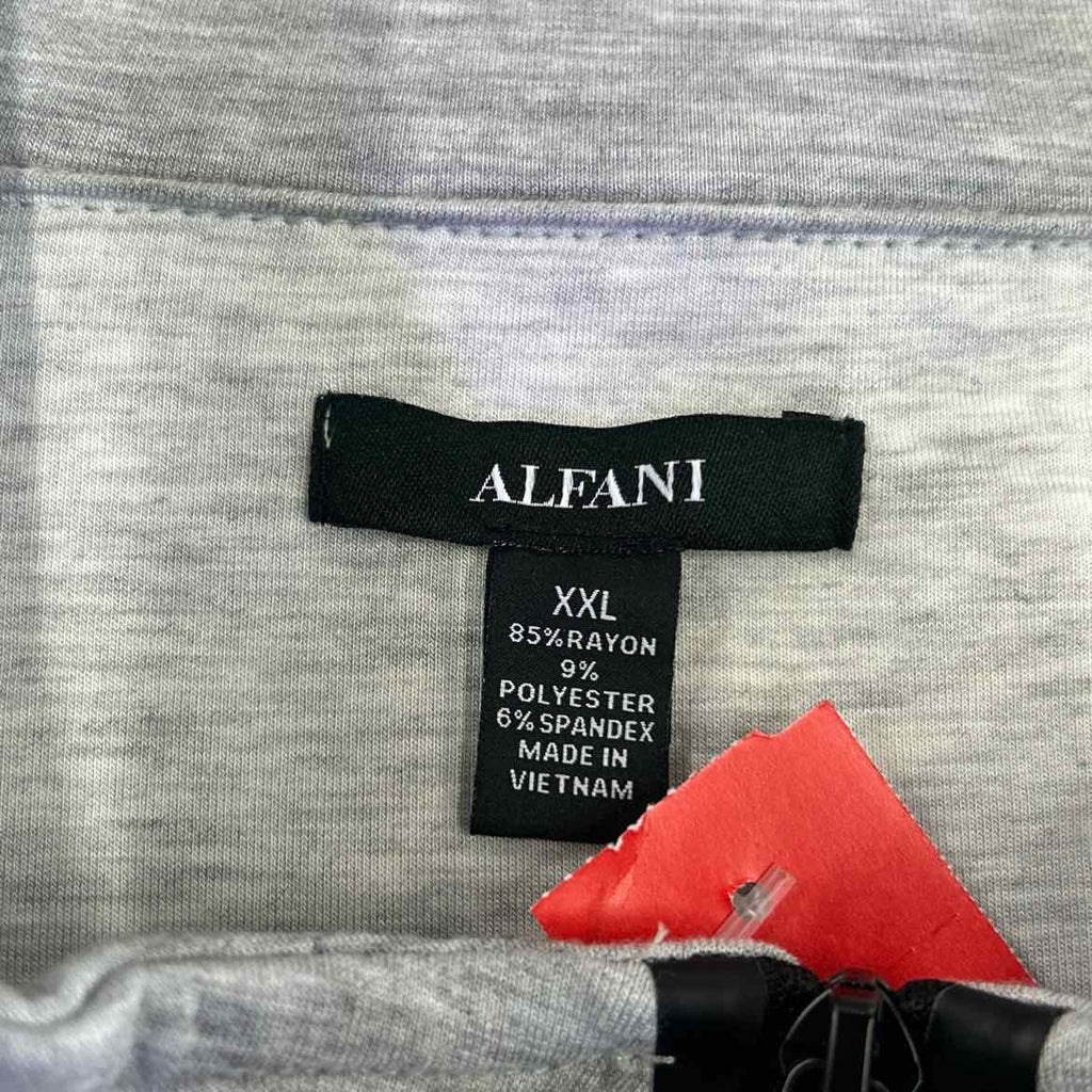 Alfani Men's Alfatech Quarter-Zip Sweatshirt - Casual Grey - XXL