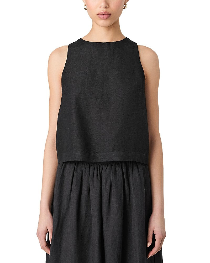 French Connection Women's Birdie Crewneck Sleeveless Top